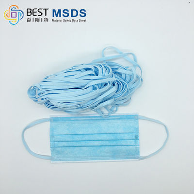Laços elásticos coloridos da orelha para máscaras 3.5mm