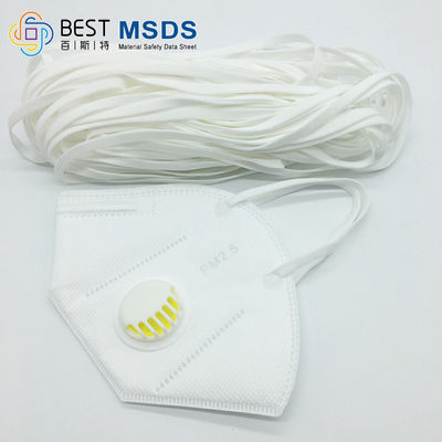 3,5 máscara protetora elástica 2.5mm ajustável de StringFor 3D do estiramento do cabo do milímetro 3mm