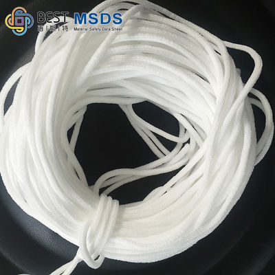 Apoio liso 2.8mm da máscara protetora da faixa do Webbing de Earloop do círculo 6.0MM