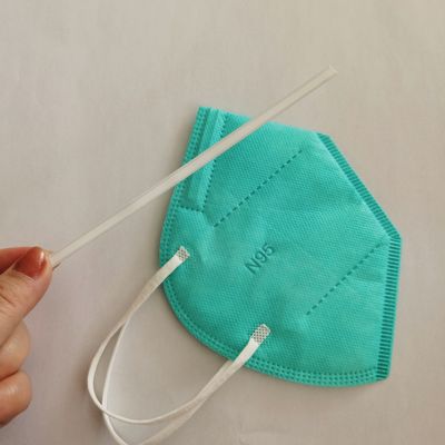 Plástico dobro da ponte do fio do nariz do núcleo para a máscara protetora 3.5mm 5.0mm