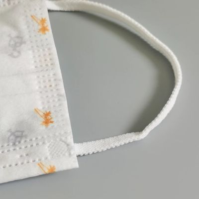 o laço liso da orelha de 5mm prende com correias a corda descartável branca de Facemask Earloop da corda elástica redonda