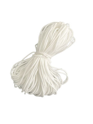Faixa elástica EarLoop do Webbing do círculo de nylon do poliéster para a máscara protetora 3ply 2.8mm