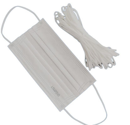 Cabo elástico liso de Earloop da máscara protetora 1/8 de polegada poliéster de 1/4 de polegada 5MM