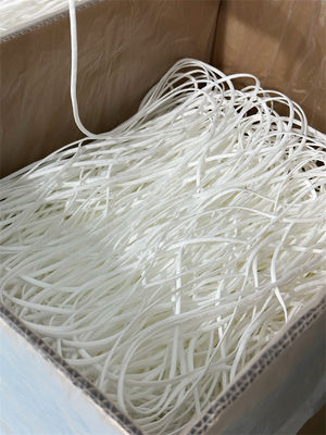 do cabo elástico liso do laço da orelha de 5mm Spandex branco Earloop do poliéster para a máscara 3D coreana