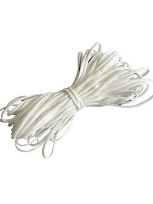 Cabo elástico não tecido do PPE Earloop dos PP para a máscara protetora 3.5-5.0MM brancos